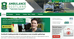 Desktop Screenshot of ambulance-scotland.com