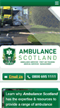 Mobile Screenshot of ambulance-scotland.com