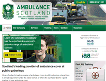 Tablet Screenshot of ambulance-scotland.com